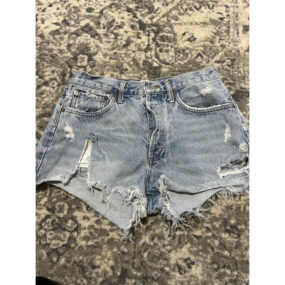Agolde Women's Light Wash Denim‎ Shorts Size 26